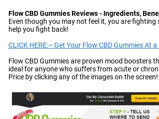 Flow CBD Gummies Reviews - SCAM Exposed! Urgent Customer Response