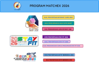 PROGRAM MATCHEX